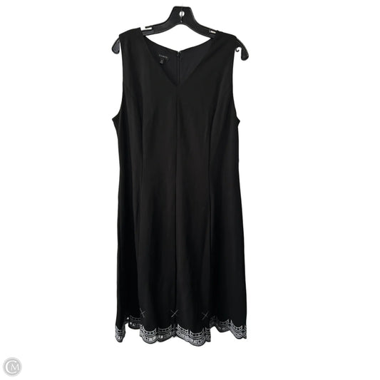 Dress Party Short By Talbots In Black & White, Size: L