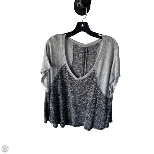 Top Short Sleeve By We The Free In Black & Grey, Size: M