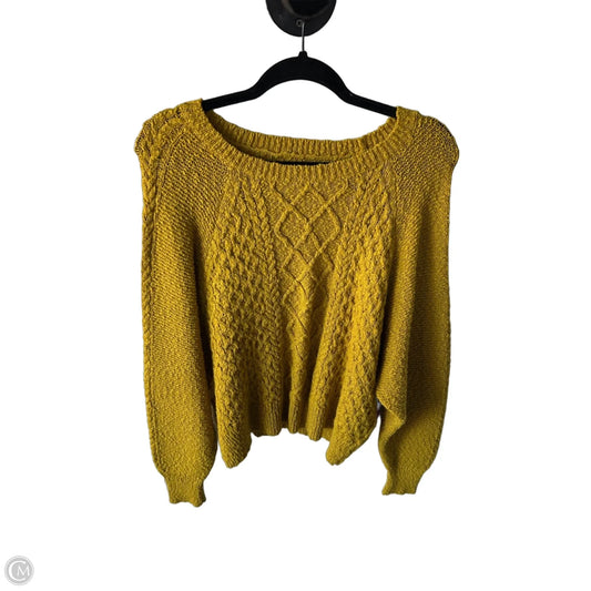 Sweater By Lucky Brand In Chartreuse, Size: M