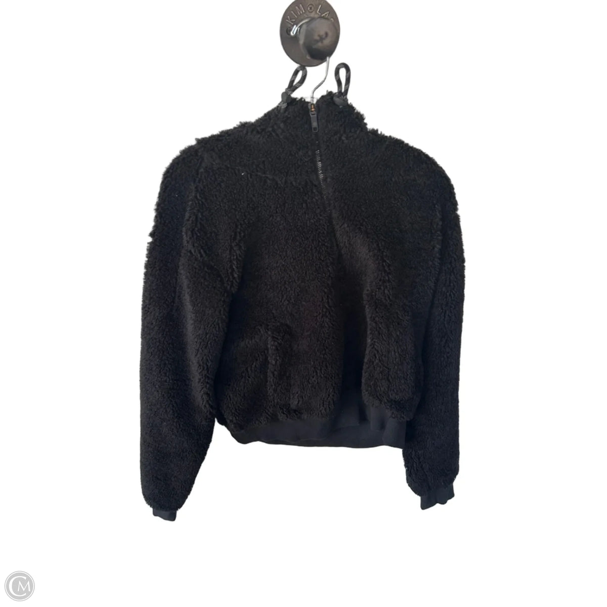 Athletic Jacket By Lululemon In Black, Size: M