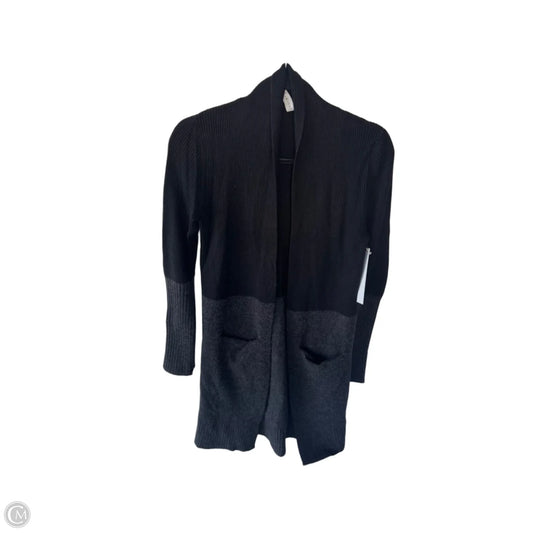 Sweater Cardigan By Lululemon In Black & Grey, Size: S