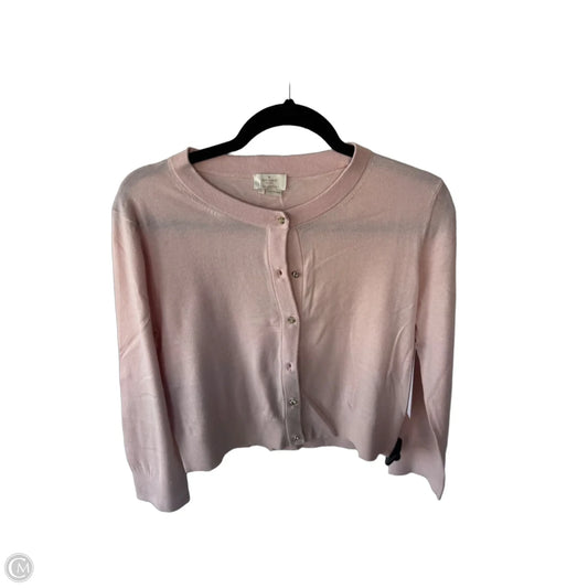 Sweater Cardigan Designer By Kate Spade In Pink, Size: L