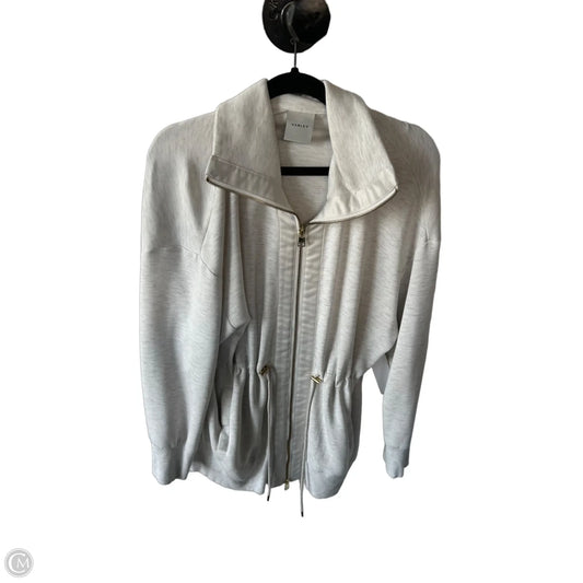 Athletic Jacket By Varley In Grey & White, Size: M