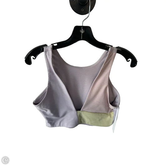 Athletic Bra By Outdoor Voices In Purple & Yellow, Size: M