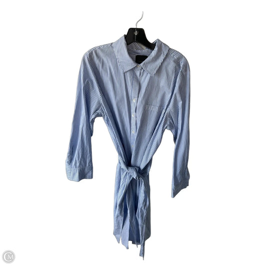 Dress Casual Midi By Alex Marie In Blue & White, Size: Xl