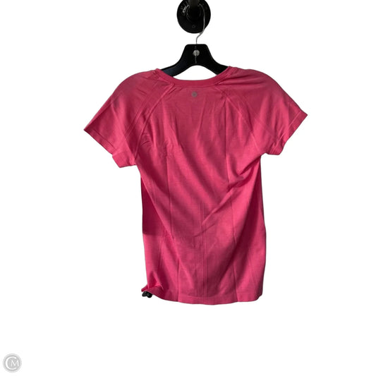 Athletic Top Short Sleeve By Athleta In Pink, Size: S