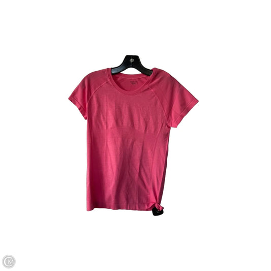 Athletic Top Short Sleeve By Athleta In Pink, Size: S