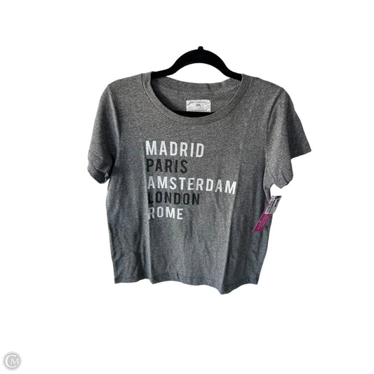 Top Short Sleeve Basic By Sol Angeles In Grey & White, Size: L