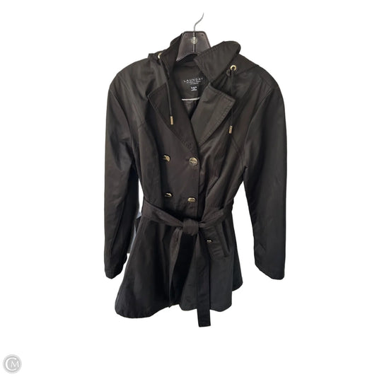 Coat Trench Coat By Laundry In Black, Size: Xl