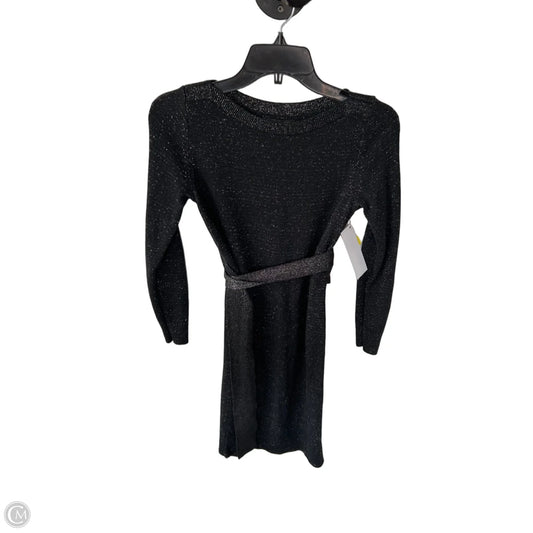 Dress Sweater By Banana Republic In Black & Silver, Size: Xs