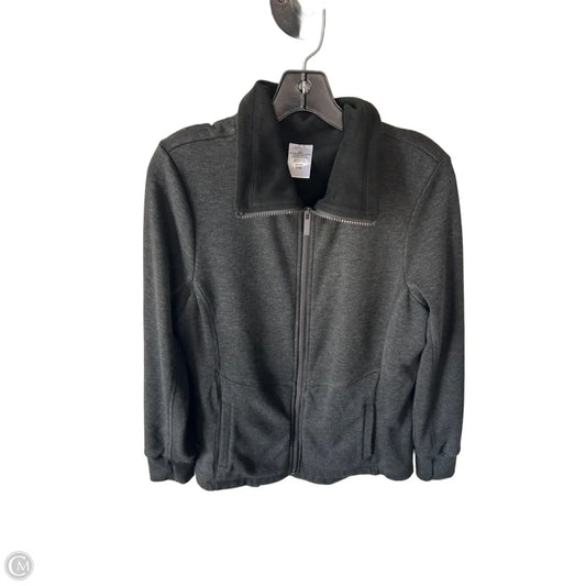 Jacket Fleece By Clothes Mentor In Grey, Size: L