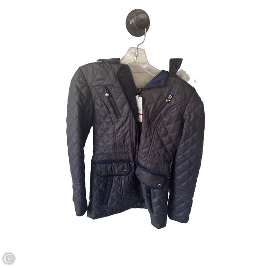 Coat Puffer & Quilted By Laundry In Navy, Size: Xs
