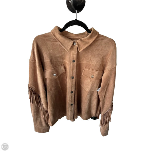 Jacket Other By Mystree In Tan, Size: L