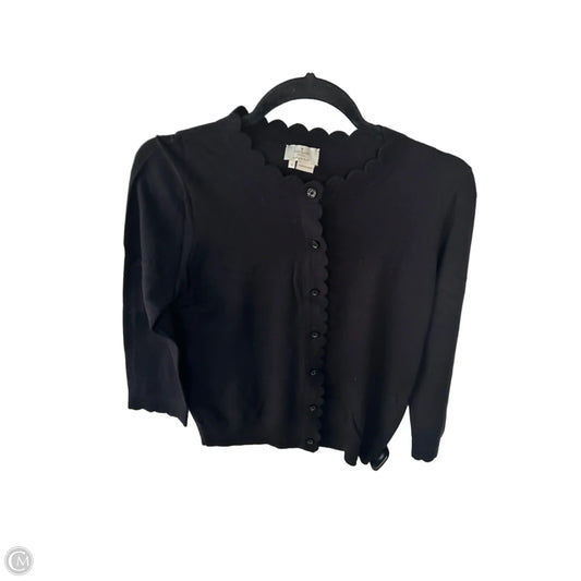 Sweater Cardigan Designer By Kate Spade In Black, Size: M