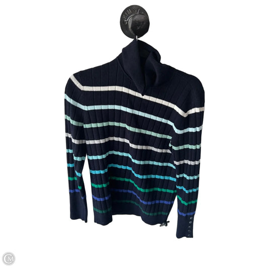 Sweater By Talbots In Blue & Green, Size: M