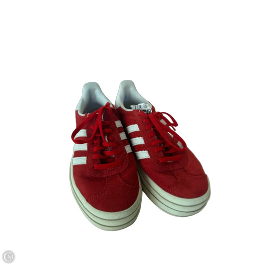 Shoes Sneakers By Adidas In Red & White, Size: 7.5