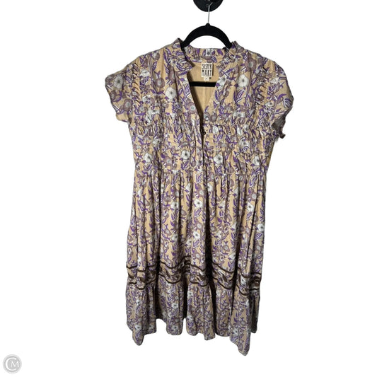 Dress Casual Maxi By Sister Mary In Purple & Tan, Size: S