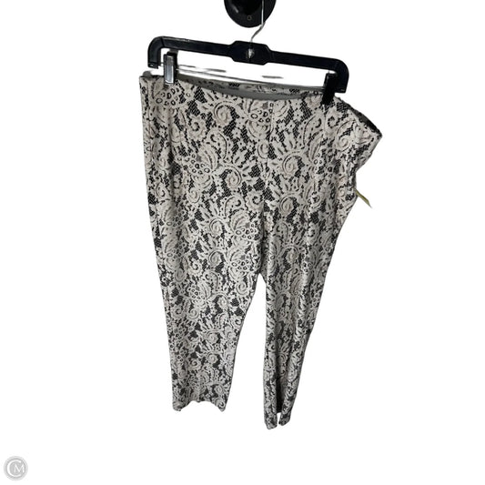 Pants Other By Chicos In Black & Tan, Size: 14