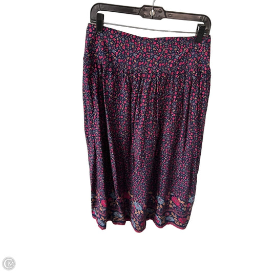 Skirt Midi By Natural Life In Blue & Pink, Size: L