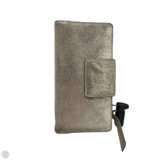 Wallet Leather By Fossil, Size: Medium