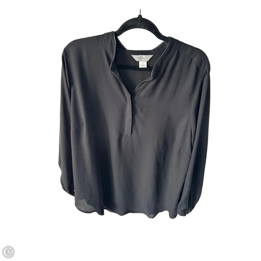 Top Long Sleeve By Cj Banks In Black, Size: 1x