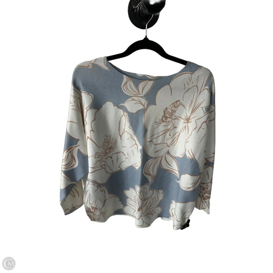 Sweater By Vila Milano In Blue & White, Size: M