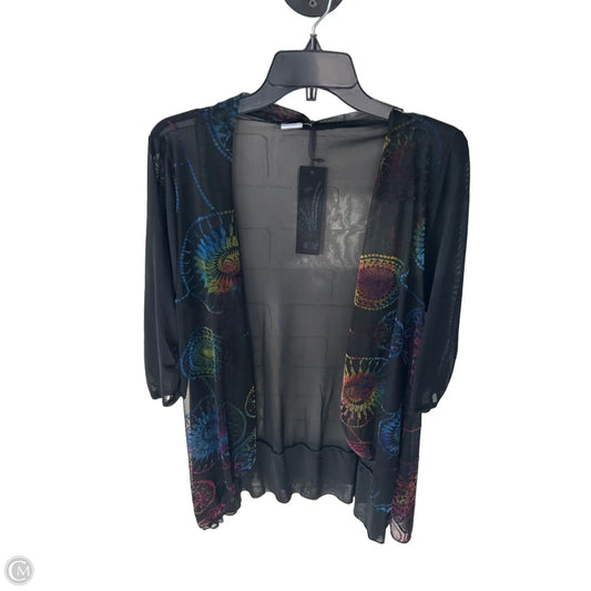 Cardigan By Lily In Black & Blue, Size: S