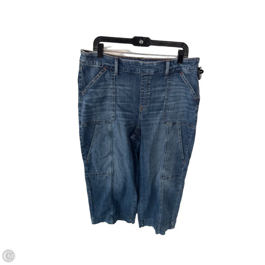 Jeans Wide Leg By Chicos In Blue Denim, Size: 14