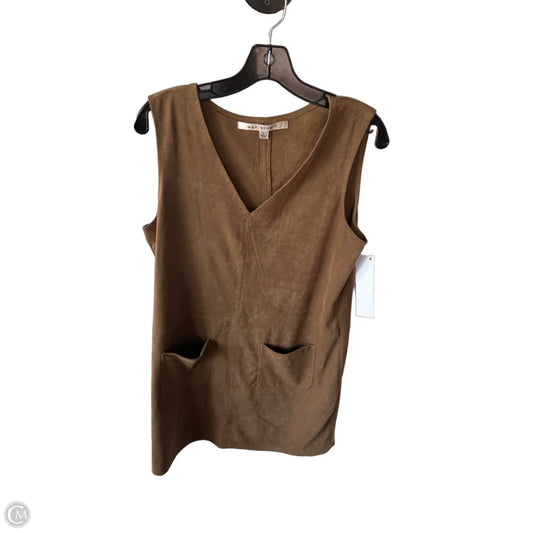 Dress Casual Short By Max Studio In Tan, Size: L
