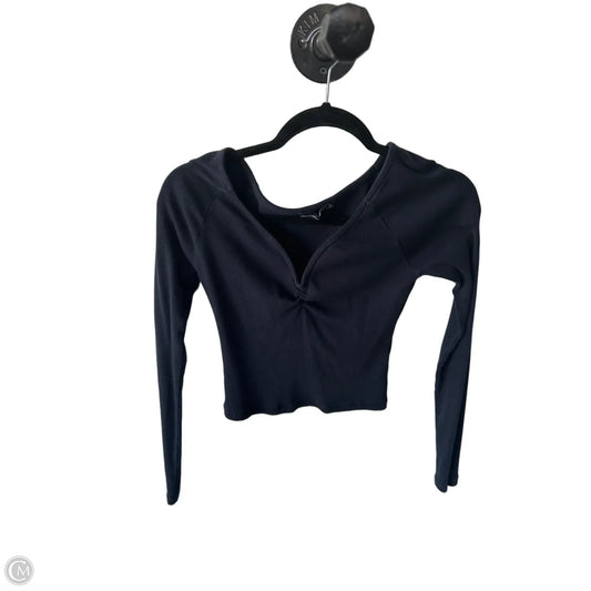Top Long Sleeve By Abercrombie And Fitch In Blue, Size: M
