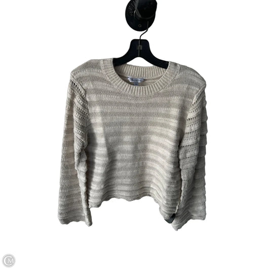 Sweater By Ophelia Roe In Cream & tan, Size: L