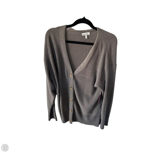 Sweater Cardigan By Ella Moss In Brown, Size: Xl