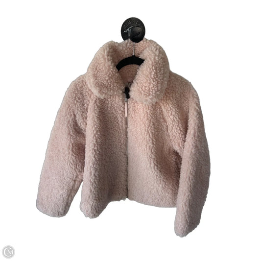 Jacket Faux Fur & Sherpa By A New Day In Pink, Size: S