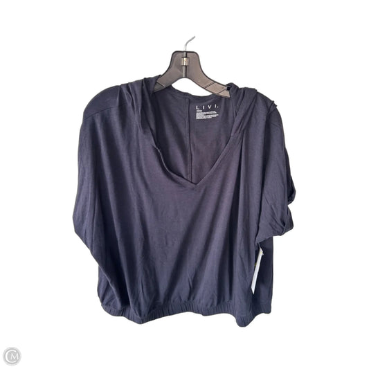Top Short Sleeve By Livi Active In Blue, Size: 3x