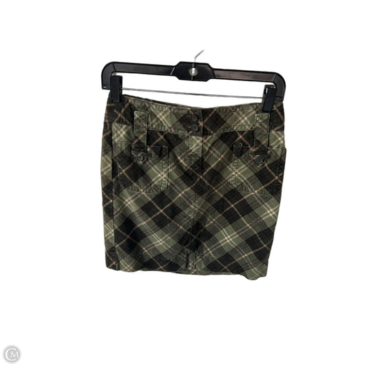 Skirt Mini & Short By Loft In Green, Size: 00p