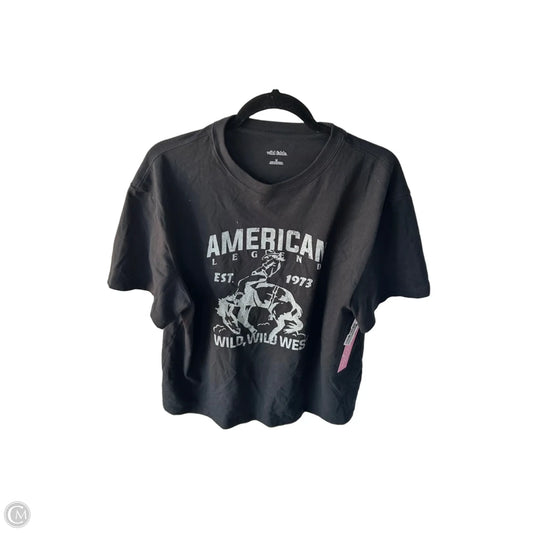 Top Short Sleeve Basic By Wild Fable In Grey, Size: M