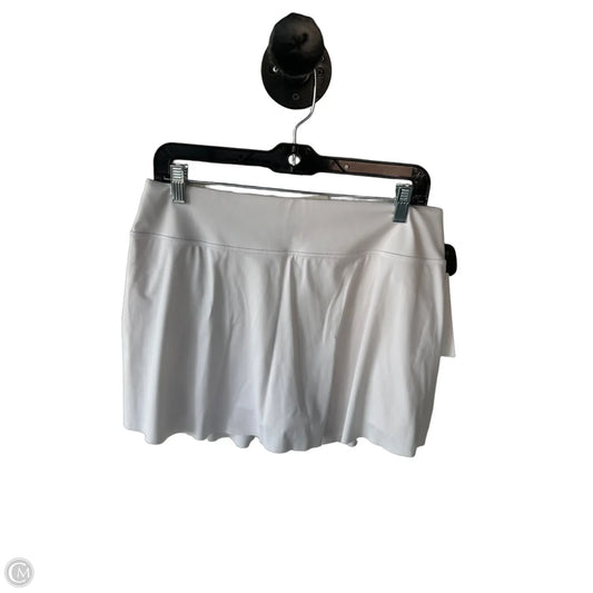 Athletic Skort By Athleta In White, Size: L