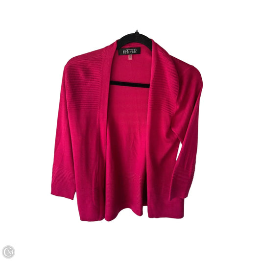Sweater Cardigan By Kasper In Pink, Size: Mp
