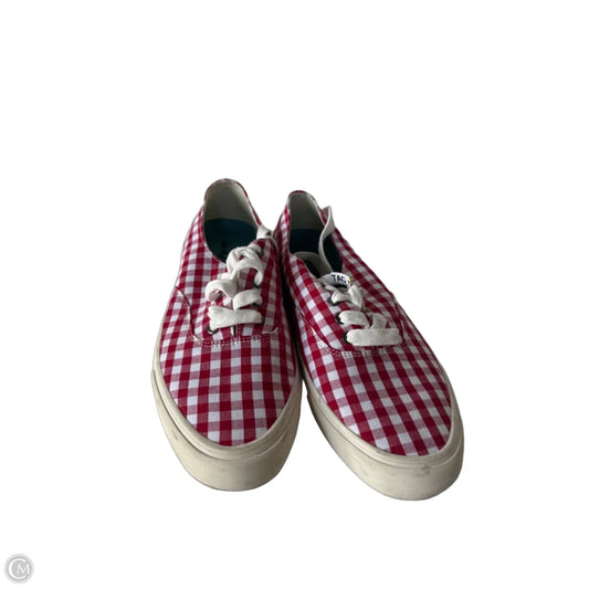 Shoes Sneakers By Clothes Mentor In Red & White, Size: 10