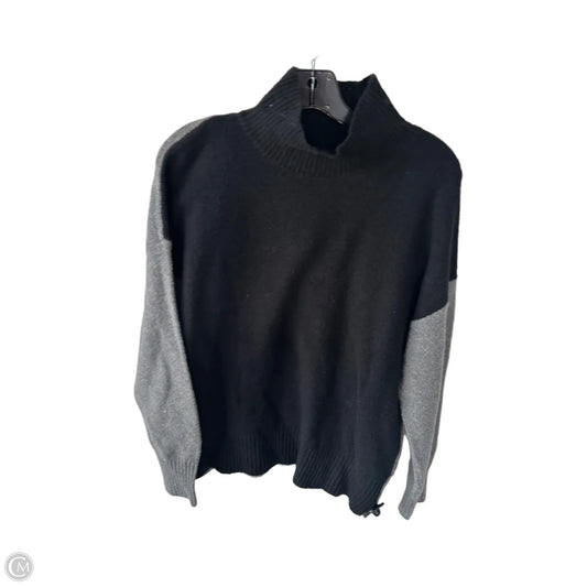 Sweater By Caslon In Black & Grey, Size: L