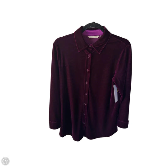 Tunic Long Sleeve By Soft Surroundings In Purple, Size: Xs