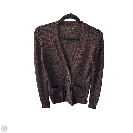 Sweater Cardigan By Jones New York In Brown, Size: S