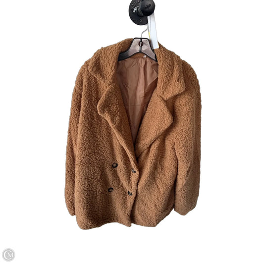 Jacket Faux Fur & Sherpa By Clothes Mentor In Tan, Size: Xl