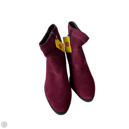 Boots Ankle Heels By Market & Spruce In Red, Size: 8