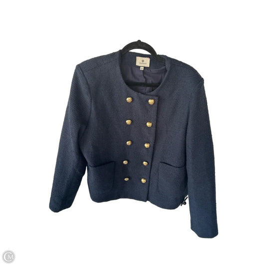 Blazer Designer By Tuckernuck In Blue, Size: Xxl