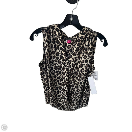 Top Sleeveless By Vince Camuto In Animal Print, Size: S