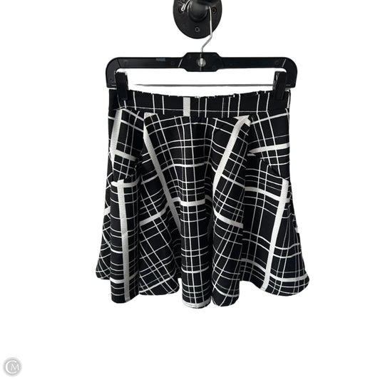 Skirt Mini & Short By Alya In Black & White, Size: M