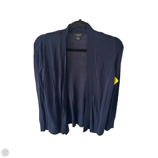 Sweater Cardigan By Ann Taylor In Blue, Size: L