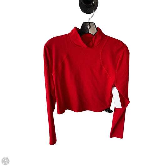 Athletic Top Long Sleeve Crewneck By Athleta In Red, Size: M