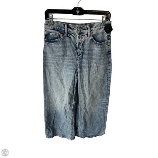 Jeans Wide Leg By Express In Blue Denim, Size: 6